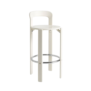Taburete de bar HAY Rey H75 Blanco Crema