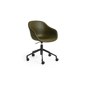 Silla Giratoria con Ruedas HAY AAC253 Negro/Sense Forest