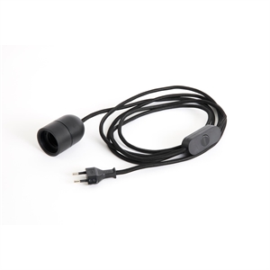 HAY Juego de Cables para Lámpara de Mesa Common 240 cm Negro Suave