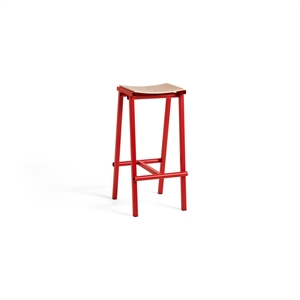 Taburete de Bar HAY 8 H75 Rojo Señal
