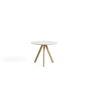 Mesa de Comedor HAY CPH20 Ø90 Blanco/Roble