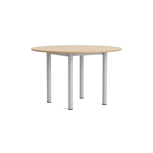 Mesa de Comedor Redonda HAY Annex Ø120 Roble Lacado/ Aluminio