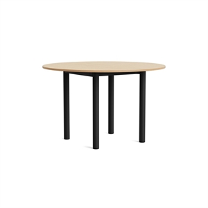 Mesa de Comedor Redonda HAY Annex Ø120 Lacada en Roble/carbón