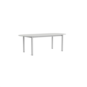 Mesa de comedor rectangular HAY Annex L220 gris nube/ Aluminio
