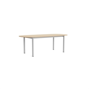 Mesa de Comedor Rectangular HAY Annex L220 Roble Lacado/ Aluminio