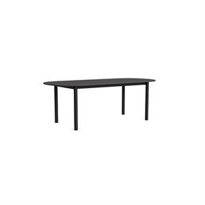 Mesa de Comedor Rectangular HAY Annex L220 Gris Oscuro/carbón