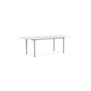 Mesa de Comedor HAY Annex Overhang L220 Algodón Crema/ Aluminio