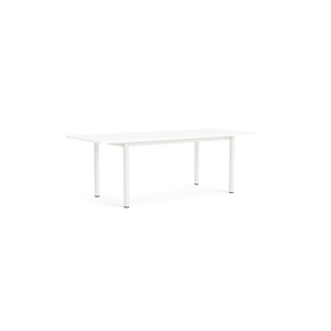 Mesa de Comedor HAY Annex Overhang L220 Blanco Crema/Blanco
