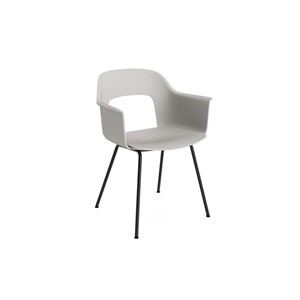 Silla de Comedor HAY Layout 211 con Reposabrazos, Gris Nube/ Negro