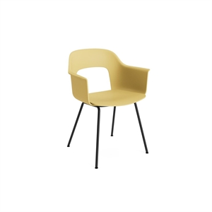 Silla de comedor HAY Layout 211 con reposabrazos, color biscotti/ Negro