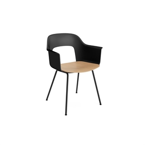 Silla de Comedor HAY Layout 212 con Reposabrazos, Negro/roble