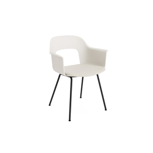 Silla de Comedor HAY Layout 213 con Reposabrazos, Blanco Crema/Negro/moda 072