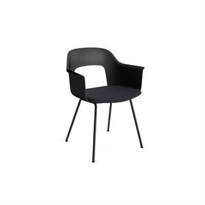 Silla de Comedor HAY Layout 213 con Reposabrazos , Negro/Steelcut Trio 195