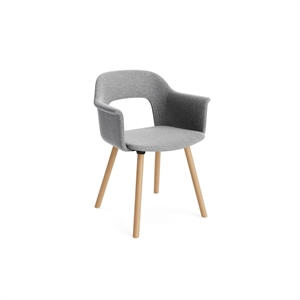 Silla de Comedor HAY Layout 224 con Reposabrazos Hallingdal 130/Roble