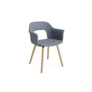 Silla de Comedor HAY Layout 224 con Reposabrazos, Chapa de Roble 733