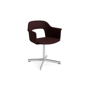Silla de Comedor HAY Layout 234 con Reposabrazos y Asiento Giratorio Vidar 693/ Aluminio