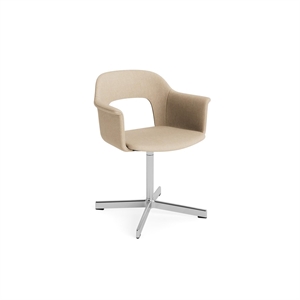 Silla de Comedor HAY Layout 234 con Reposabrazos y Giro Metaphor 035/ Aluminio