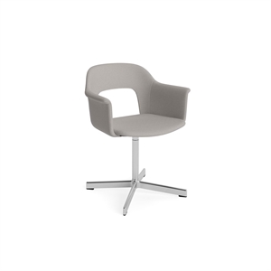 Silla de Comedor HAY Layout 234 con Reposabrazos y Asiento Giratorio Autumn 971/ Aluminio