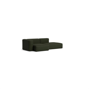 Sofá HAY Mags Soft de 2,5 Plazas, Combinación de 3 Plazas, Izquierda, Maglia, Verde Oscuro