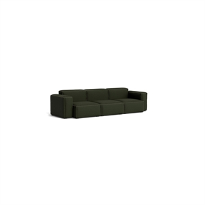 Sofá HAY Mags Soft Low para 3 Personas, Combinación 1 Maglia Verde Oscuro