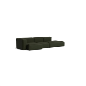 Sofá HAY Mags Soft de 3 Plazas, Combinación de 4 Plazas, Izquierda, Maglia, Verde Oscuro