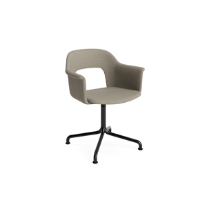 Silla de Comedor HAY Layout 254 con Reposabrazos y Asiento Giratorio Naveli 133/ Negro