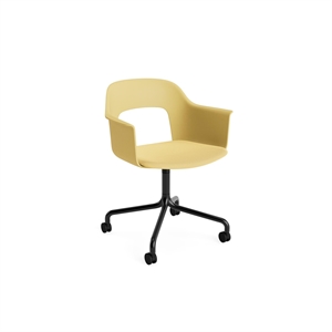 Silla de Comedor HAY Layout 263 con Reposabrazos y Asiento Giratorio Relate 431/ Negro