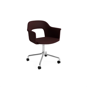 Silla de Comedor HAY Layout 264 con Reposabrazos y Asiento Giratorio Vidar 693/ Aluminio