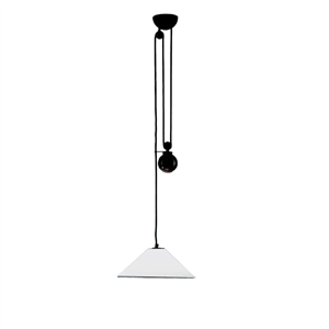 Artemide Aggregato Saliscendi Ø38 Pantalla Opal con Rosetón Extra Blanco