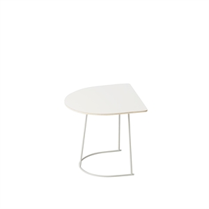 Mesa de Centro Muuto Airy, Color Blanco Roto, Tamaño Medio