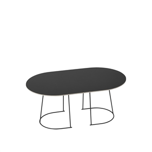 Mesa de Centro Muuto Airy Negro Mediana