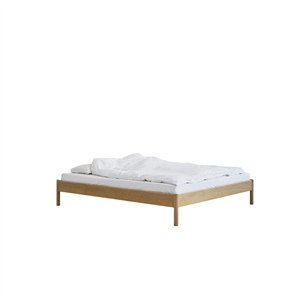 Estructura de Cama Rye Sleep Alken sin Cabecero 150x210 Roble Aceitado