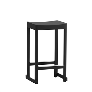 Taburete de Bar artek Atelier de 65 Cm, Negro.