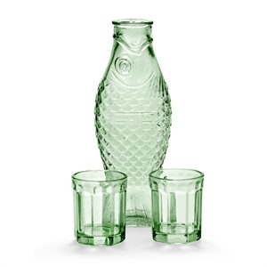 Serax Fish & Fish Jarra y 2 vasos M Verde