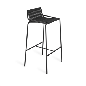 Taburete de Bar Thorup Copenhagen Noel Negro/ Lino Negro Al. 77 cm