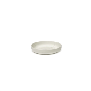 Plato hondo Serax Zuma S blanco sal