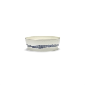 Ensaladera Serax Feast con rayas Blanco y Azul