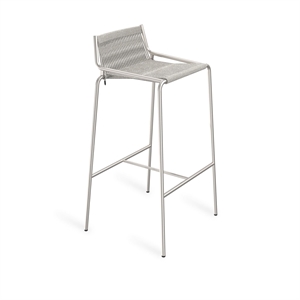 Taburete de Bar Thorup Copenhagen Noel Acero Inoxidable/lana Gris Al. 77 cm