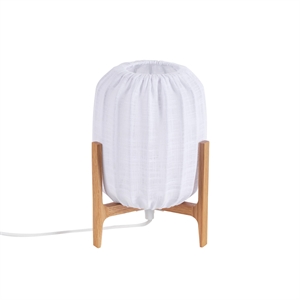 Lámpara de Mesa Watt & Veke Prisma Mini Roble/ Blanco