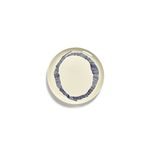 Plato Serax Feast L Rayas Azul y blancas