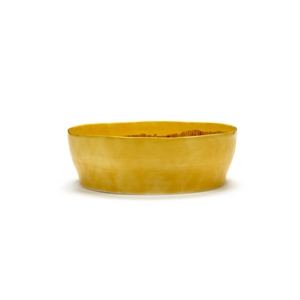 Ensaladera Serax Feast con rayas Amarillo y rojas