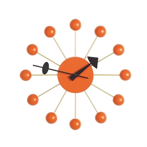 Reloj Vitra Ball Clock Naranja