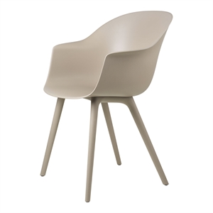 GUBI Bat Silla de Comedor Plástico Beige