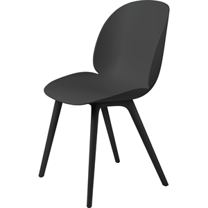 GUBI Silla de Comedor Beetle Plástico Negro