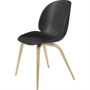 GUBI Beetle Silla de Comedor Patas de Madera Roble Semi Mate/ Negro