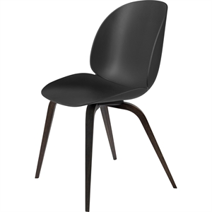 GUBI Beetle Silla de Comedor Base de Madera Roble Ahumado Mate/ Negro