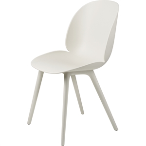 GUBI Beetle Silla de Comedor de Exterior Plástico Alabastro Blanco