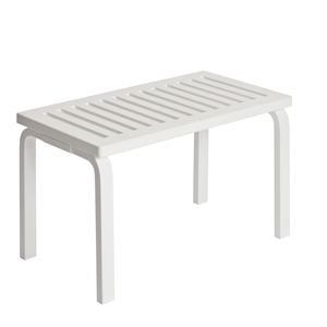 artek 153 Banco Tamaño B L 72,5 cm Abedul Lacado Blanco