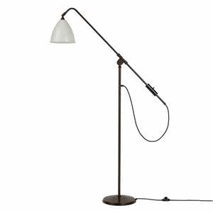 Bestlite BL4 Floor lamp Black Brass & White