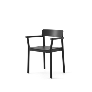 &Tradition Betty TK10 Silla de Comedor con Reposabrazos Negro